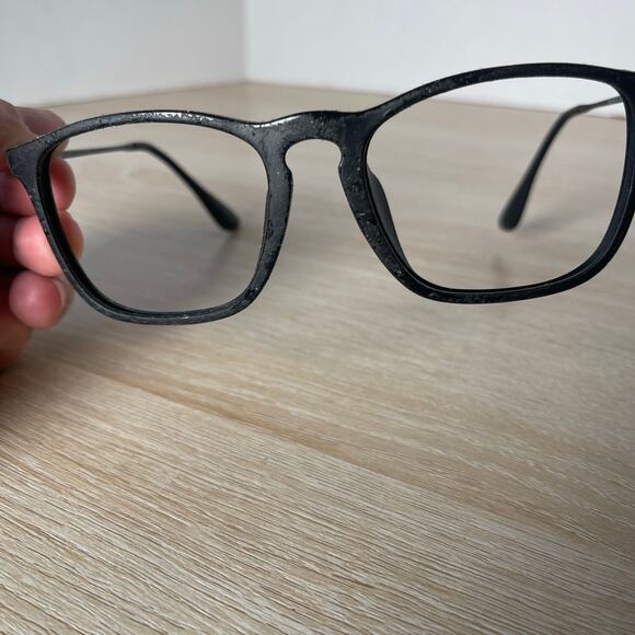 Ray-Ban RB4187-F Chris 622/8G Sunglasses Black Rubber PARTS ONLY 54-18 - Picture 8 of 12